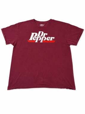 Dr. Pepper Classic Logo Graphic Maroon T-Shirt